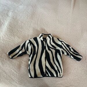 Zebra fleece Milk Teeth jacket